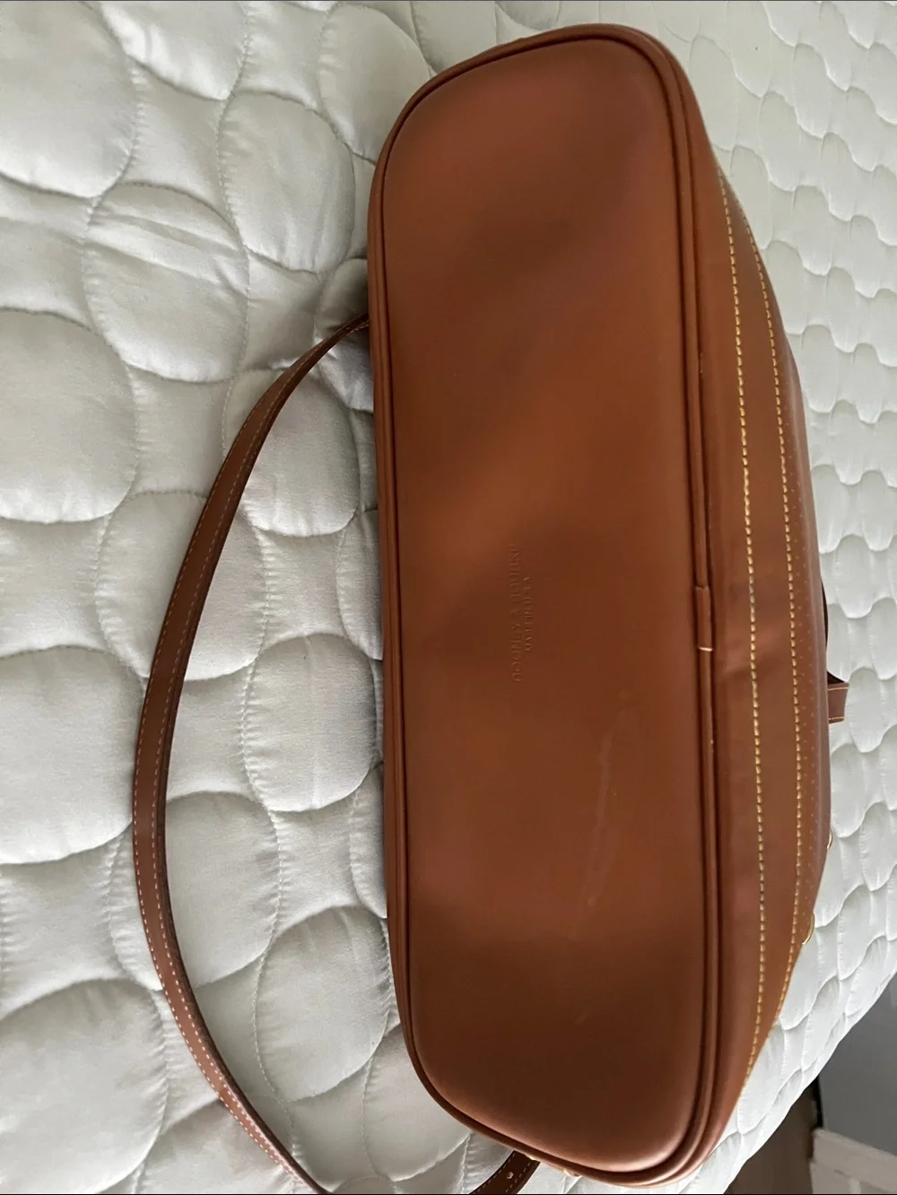 Classic Brown Dooney Tote Bag with Gold Hardware